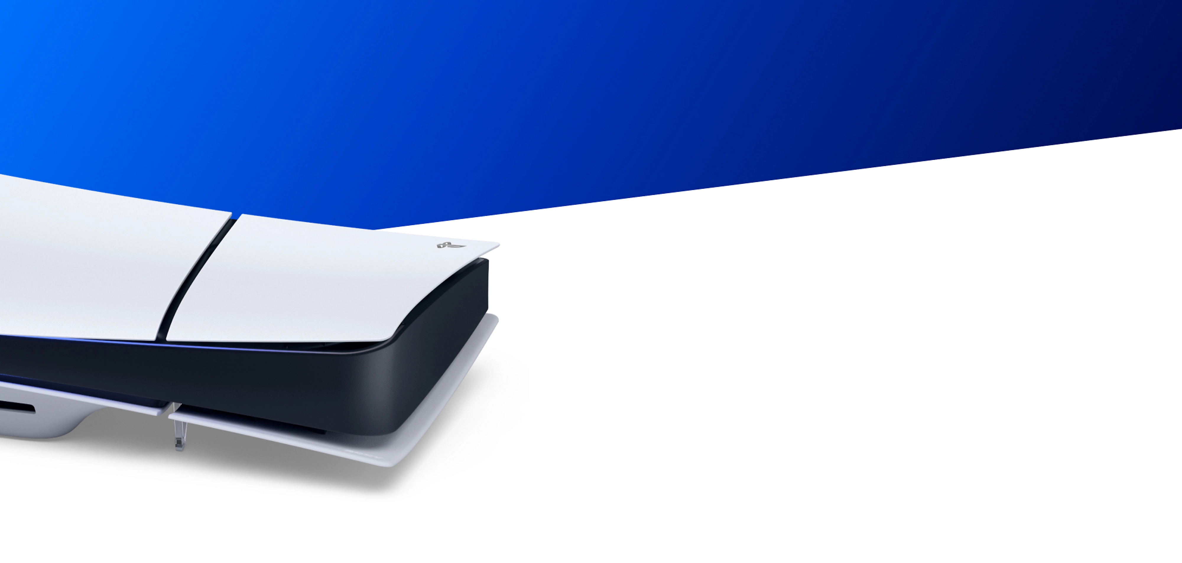 PlayStation 5 em fundo azul