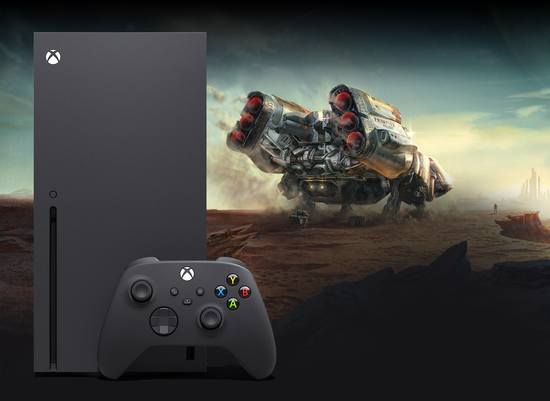 Controle Xbox em destaque